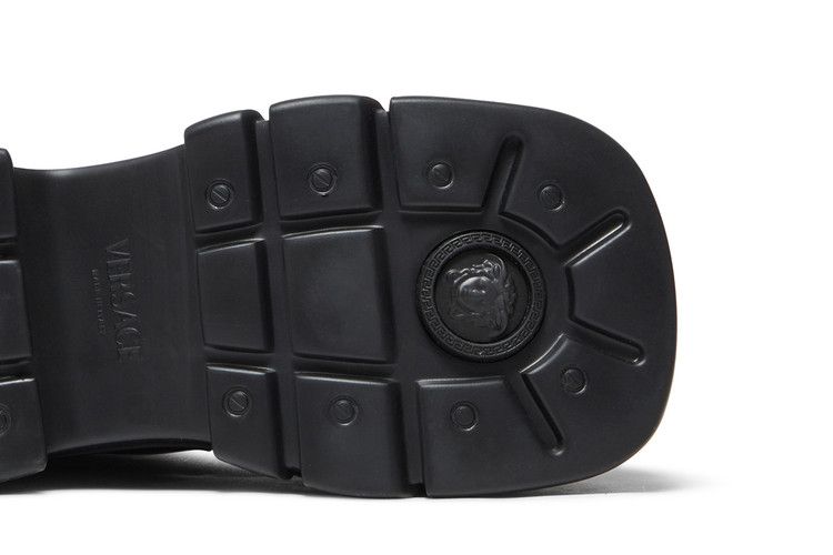 Versace Wmns Leather Platform Boot 'Black'