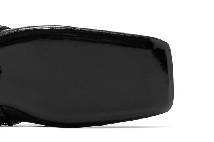 Versace Wmns Gianni Ribbon Studded Ballerinas 'Black'