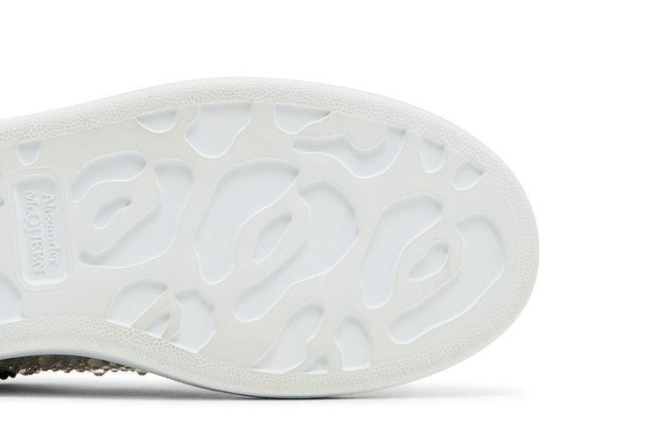 Alexander McQueen Wmns Oversized Sneaker 'White Black Crystal'