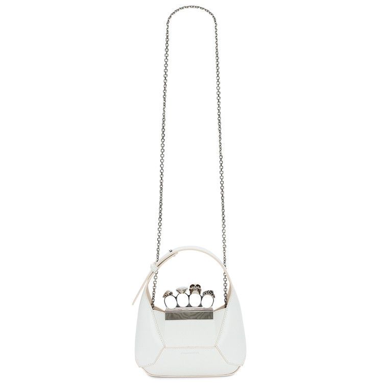 Alexander McQueen The Jewelled Hobo Mini Bag 'Ivory'