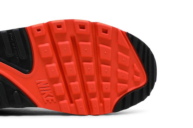 Nike Air Max 90 Leather GS 'White Turf Orange Speckled'