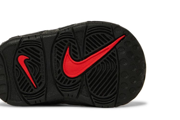 Nike Air More Uptempo TD 'Medium Ash Siren Red White'